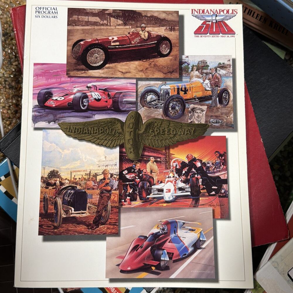 May 24th 1992 Indy 500 Official Program 76th Running of Race CART